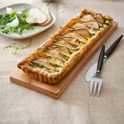 Pear and Asparagus Tart