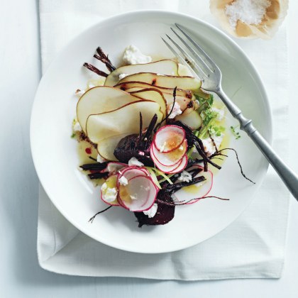 Roasted Beetroot, Radish and Pear Salad
