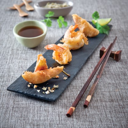 Pear and Prawn Tempura