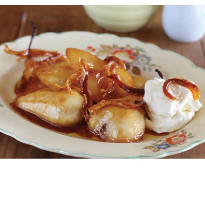 Glazed Pears with Mascarpone