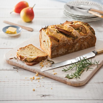 Pear and Rosemary Soda Bread