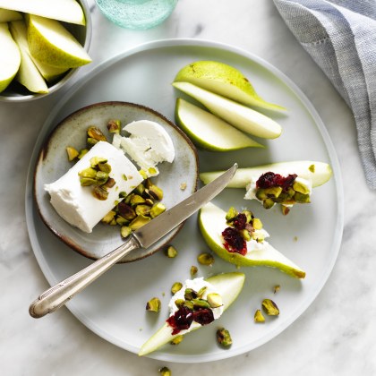 Goats Cheese and Pear Wedges