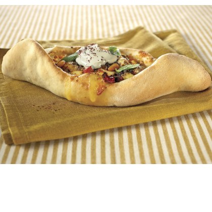 Lebanese Style Pide with Lemon Mint Yoghurt