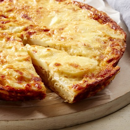 Potato, Mozzarella and Caramelised Onion Frittata