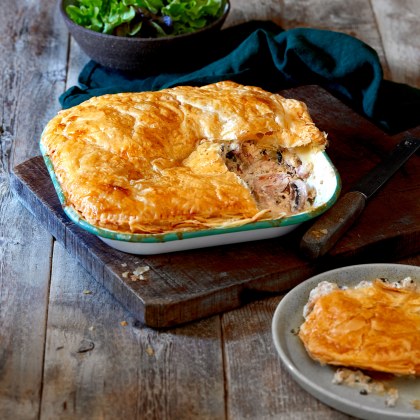Rustic Chicken, Ricotta and Herb Pie