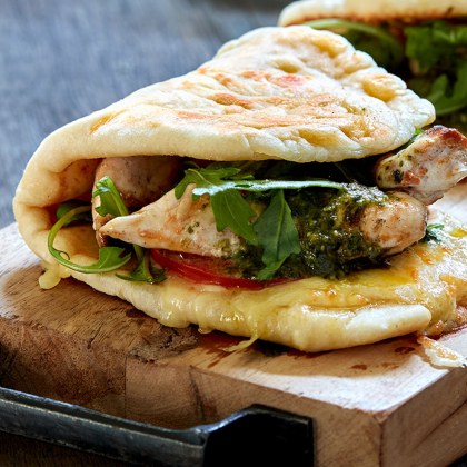 Grilled Chicken and Pesto Piadina