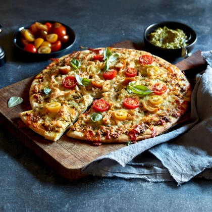 Chicken and Pesto Pizza