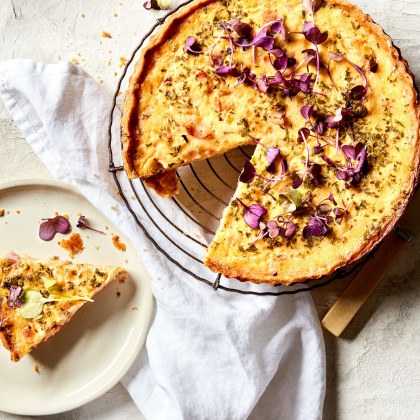 Classic Quiche Lorraine with a Simple Homemade Pastry
