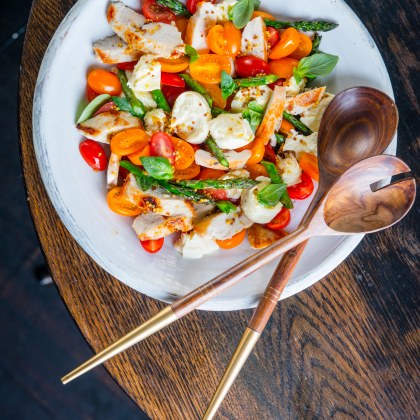 Grilled Chicken, Heirloom Tomato and Bocconcini Salad