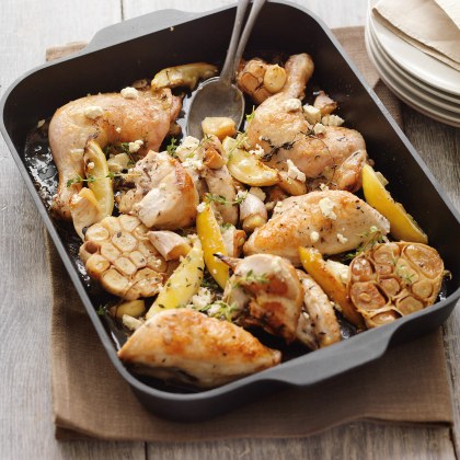 Roast Garlic and Lemon Chicken