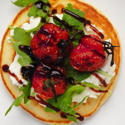 Roast Cherry Tomato, Ricotta and Rocket Pancake