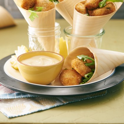 Salmon Croquettes With Lemon Aioli