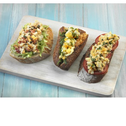 Egg Sandwiches Three Ways