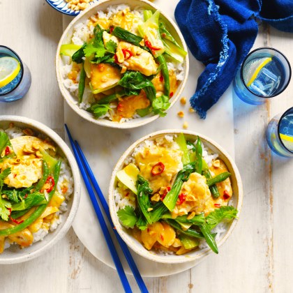 Easy Satay Chicken Stir-fry