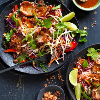 Satay Pork Vermicelli Rice Noodle Salad