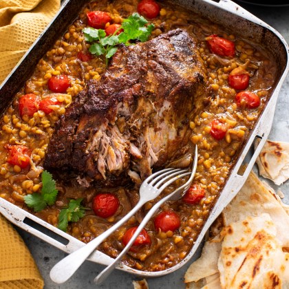 Slow Cook Pork Korma and Split Pea Curry