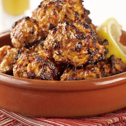 Spanish Chicken and Chorizo Meatballs with Garlic Aioli