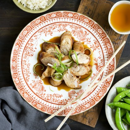 Spatchcock poached in Chinese Stock