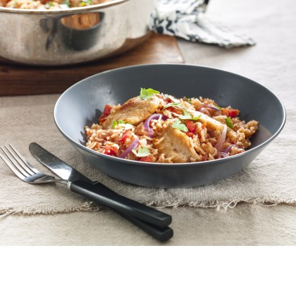 Spiced Chicken and Tomato Pilaf