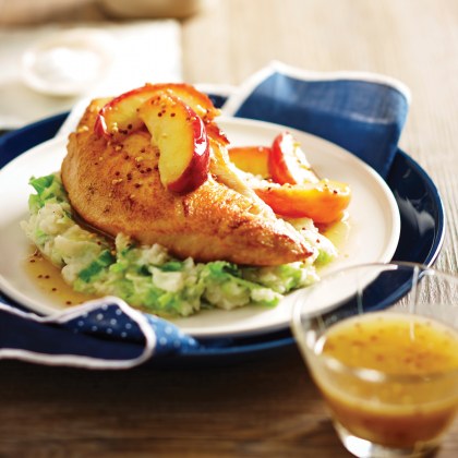 Pan Fried Turkey Breast Fillet with Apples and Colcannon
