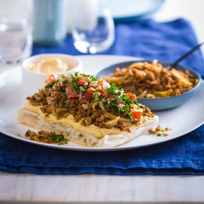 Steggles Turkey Mince Open Pide