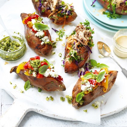 Stand and Stuff Sweet Potatoes