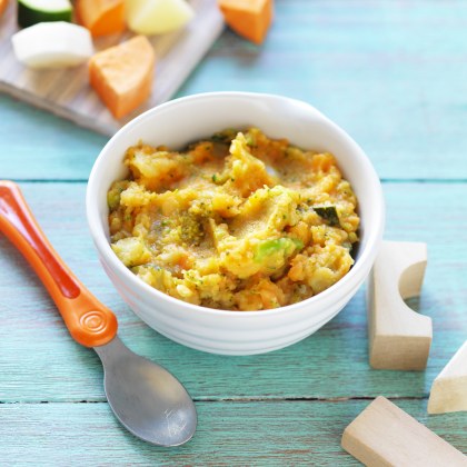 Sweet Potato, Broccoli and Zucchini Mash