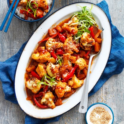 Sweet and Sour Air Fryer Cauliflower