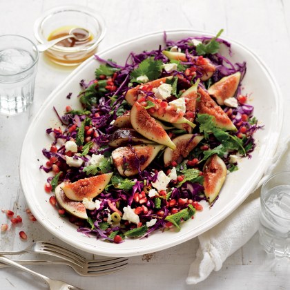 Fig, Red Cabbage and Pomegranate Salad