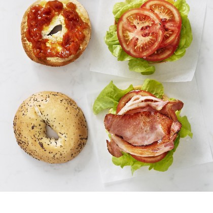 BLT on a Toasted Bagel