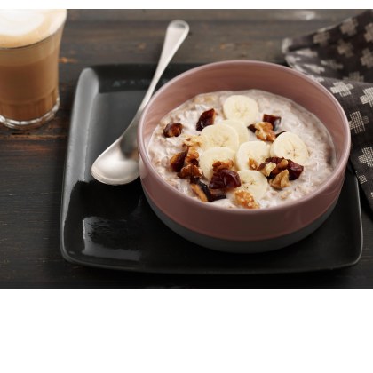 Banana, Date and Walnut Overnight Oats