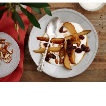 Roasted Honey Pears with Yoghurt
