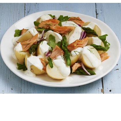 Potato and Salmon Salad with Dill Dressing