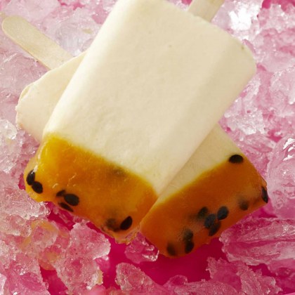 Pear and Passionfruit Yo-Pops