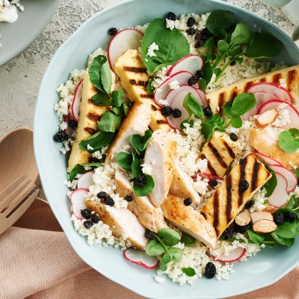 Chicken, Cauliflower, Watercress and Almond Salad
