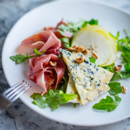 Pear, Prosciutto and Blue Salad