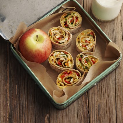 Baked Chicken and Cheese Tortilla Pinwheels