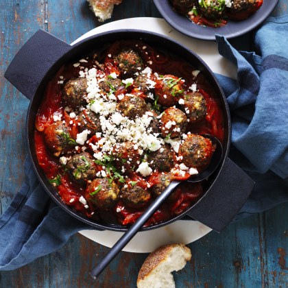 Ricotta and Mushroom Meatballs with Tomato Sauce
