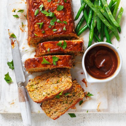 Veggie Packed BBQ Meatloaf