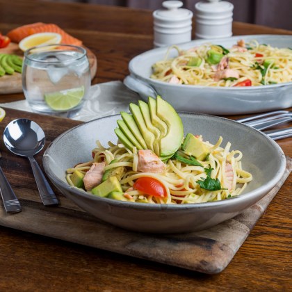 Smoked Trout and Avocado Pasta