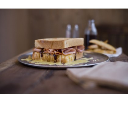 Double Smoked Ham, Cheese and Sundried Tomato Toastie