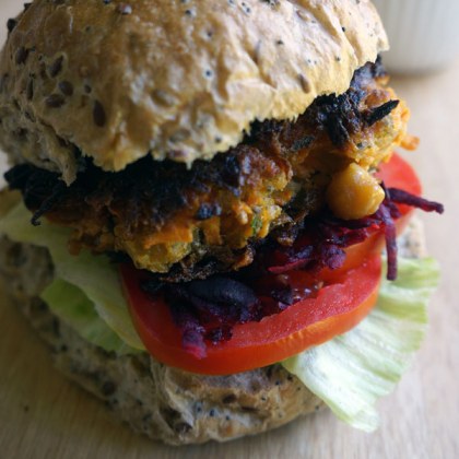 Chickpea and Sweet Potato Burgers