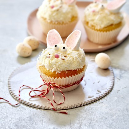 Easy Easter Bunny Cupcakes