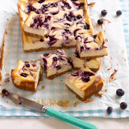 Blueberry Swirl Cheesecake