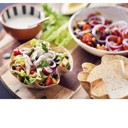 Chicken Tortilla Bowls