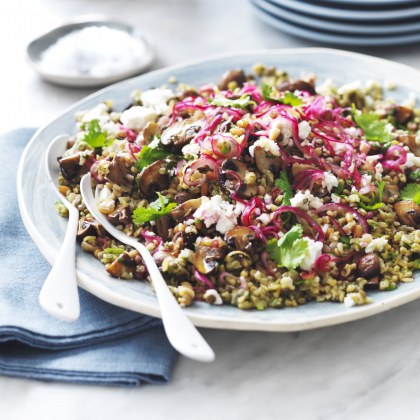 Mushrooms and Ancient Grain Salad