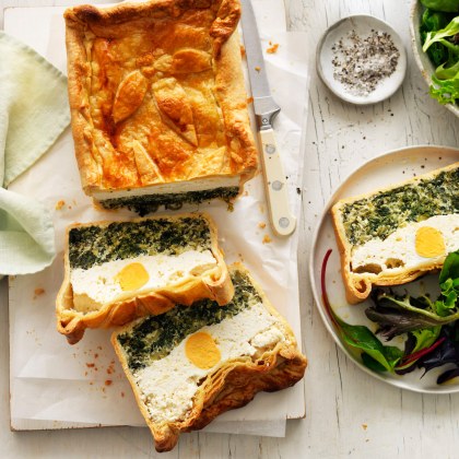Spinach Ricotta and Egg Torte
