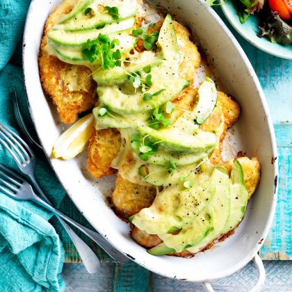 Easy Avocado Parmigiana