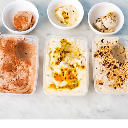 Banana Nice-Cream Three Ways