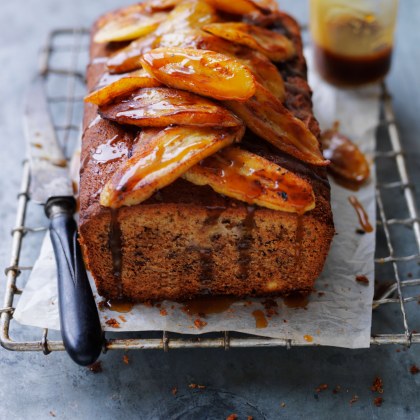 Banana Bread with Caramelised Bananas